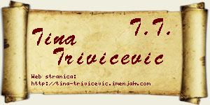 Tina Trivičević vizit kartica
